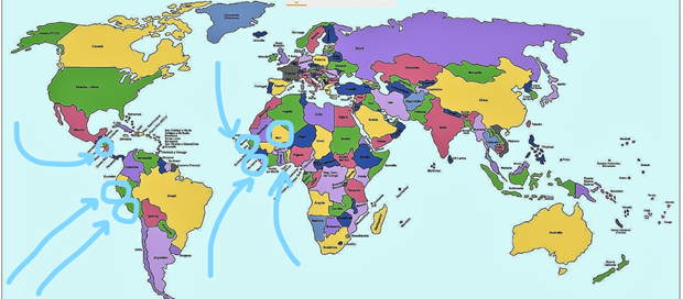 mapa mundi proyectos