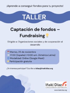 CARTE FUNDRAISING. CONSULTORA IÑAKI DIAZ