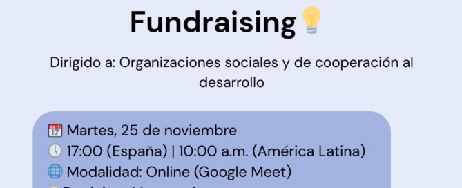 CARTE FUNDRAISING. CONSULTORA IÑAKI DIAZ